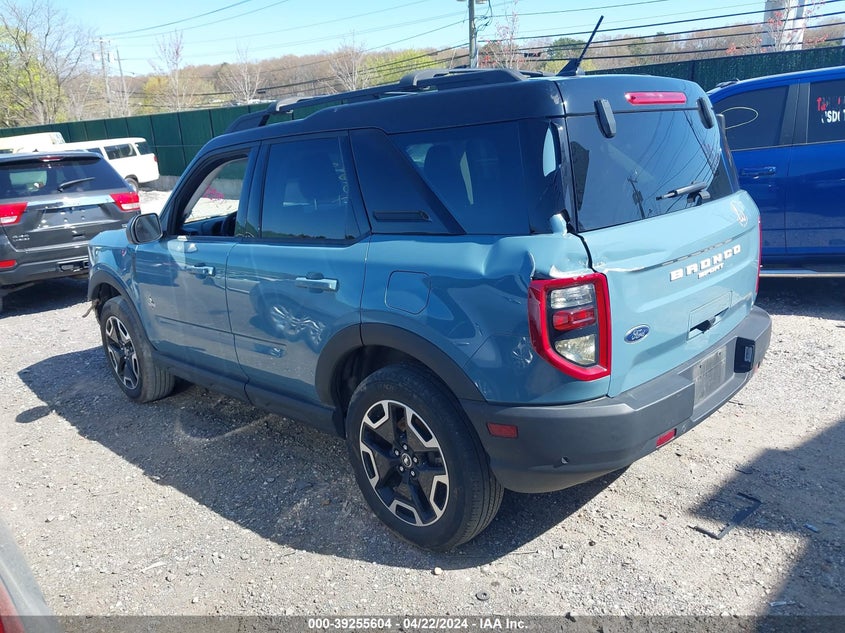 2021 Ford Bronco Sport Outer Banks VIN: 3FMCR9C64MRA90004 Lot: 39255604
