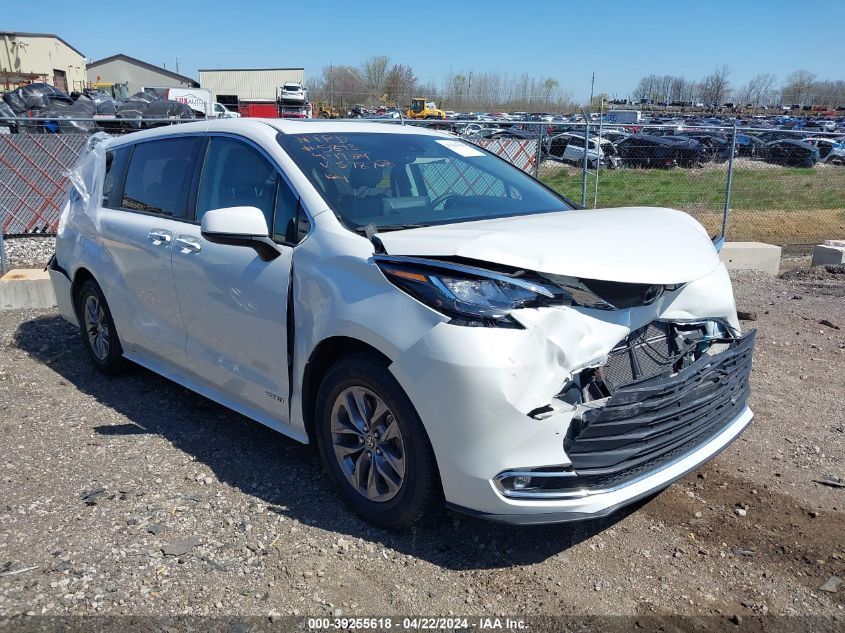 2021 Toyota Sienna Xle VIN: 5TDYSKFC5MS005787 Lot: 39255618