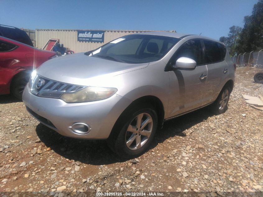 2009 Nissan Murano S VIN: JN8AZ18U79W010336 Lot: 39255725
