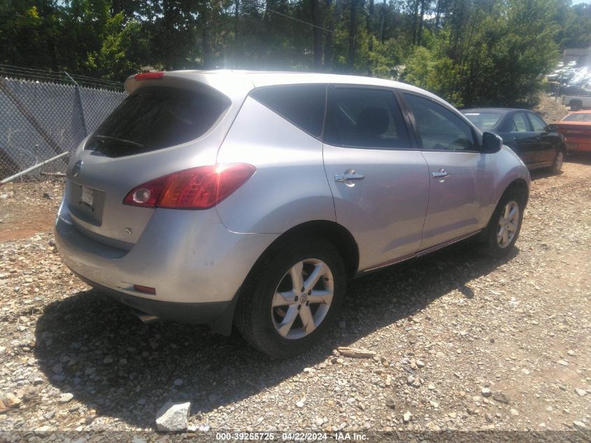 2009 Nissan Murano S VIN: JN8AZ18U79W010336 Lot: 39255725