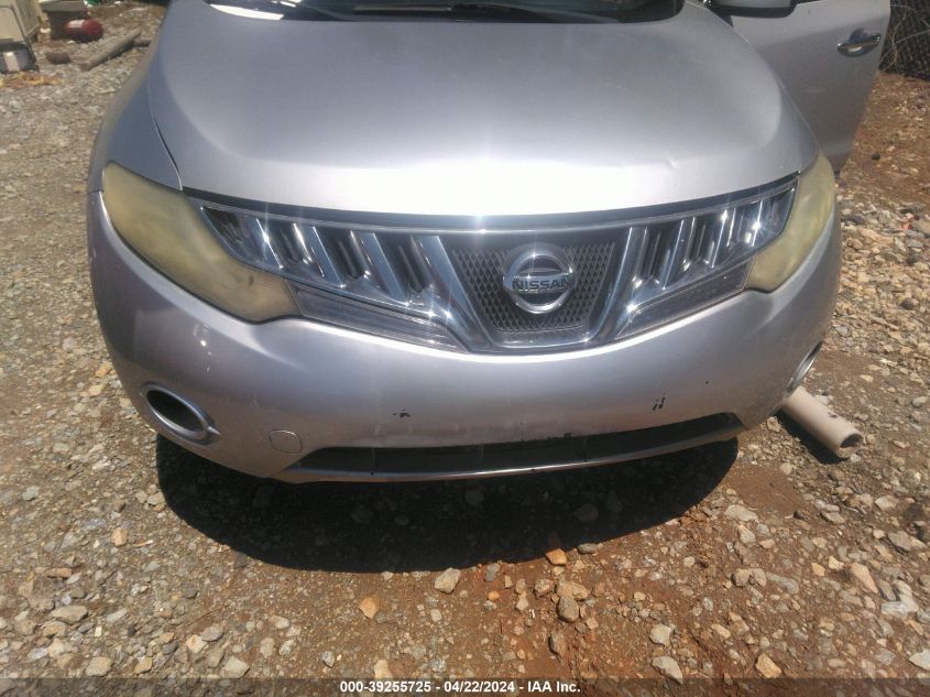 2009 Nissan Murano S VIN: JN8AZ18U79W010336 Lot: 39255725