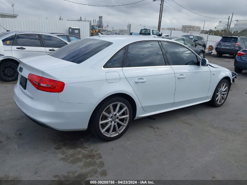 2016 Audi A4 2.0T Premium VIN: WAUAFAFL8GN012272 Lot: 39255755