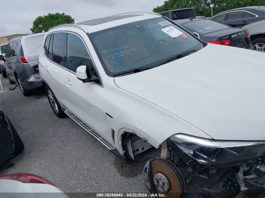 2023 BMW X5 Phev xDrive45E VIN: 5UXTA6C01P9P34708 Lot: 39255945