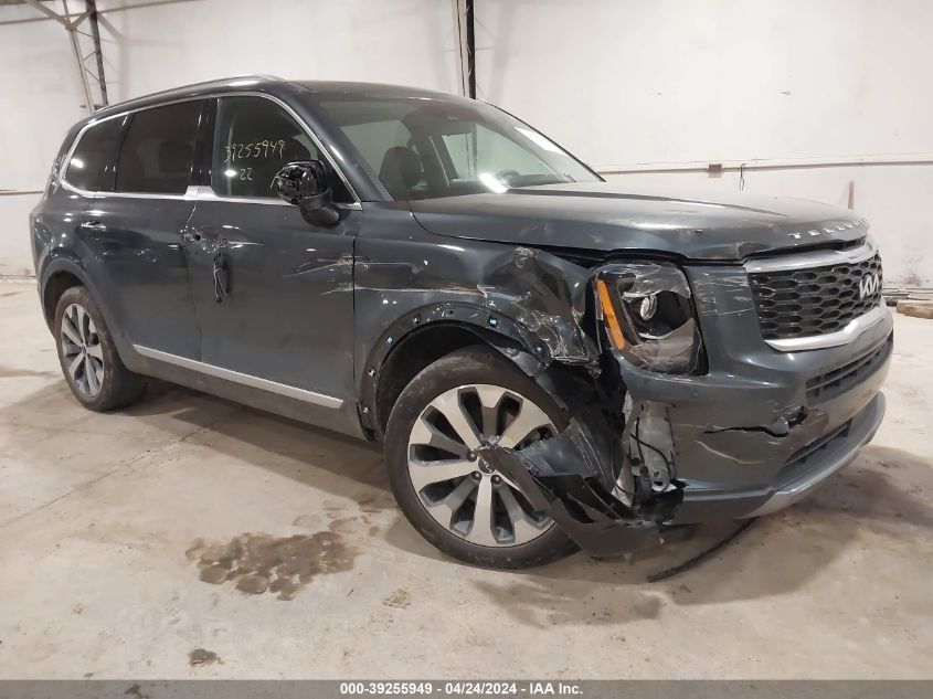 2022 Kia Telluride S VIN: 5XYP6DHC9NG295491 Lot: 39255949