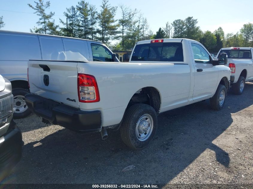 2024 Ram 2500 Tradesman Regular Cab 4X4 8' Box VIN: 3C6MR5AJ0RG245974 Lot: 39256032