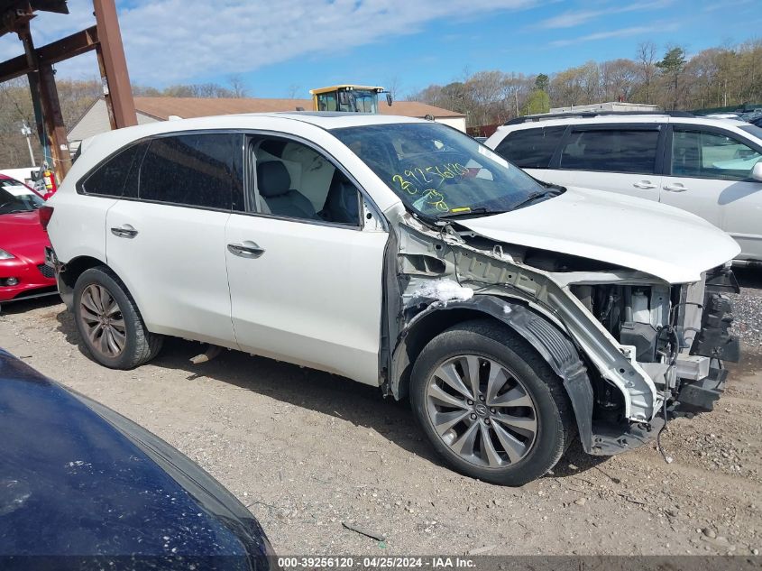 2016 Acura Mdx Technology Acurawatch Plus Packages/Technology Package VIN: 5FRYD4H43GB014801 Lot: 39256120