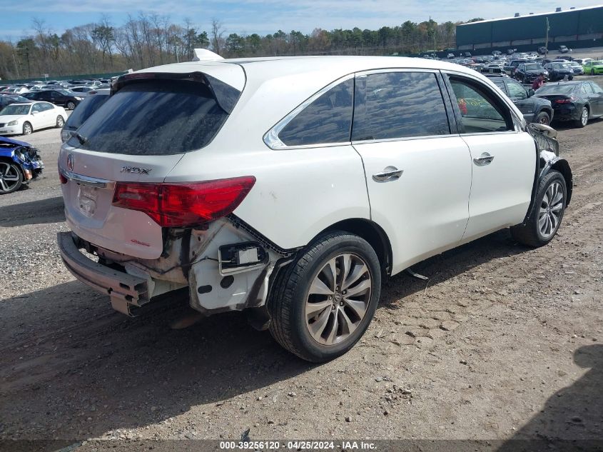 2016 Acura Mdx Technology Acurawatch Plus Packages/Technology Package VIN: 5FRYD4H43GB014801 Lot: 39256120