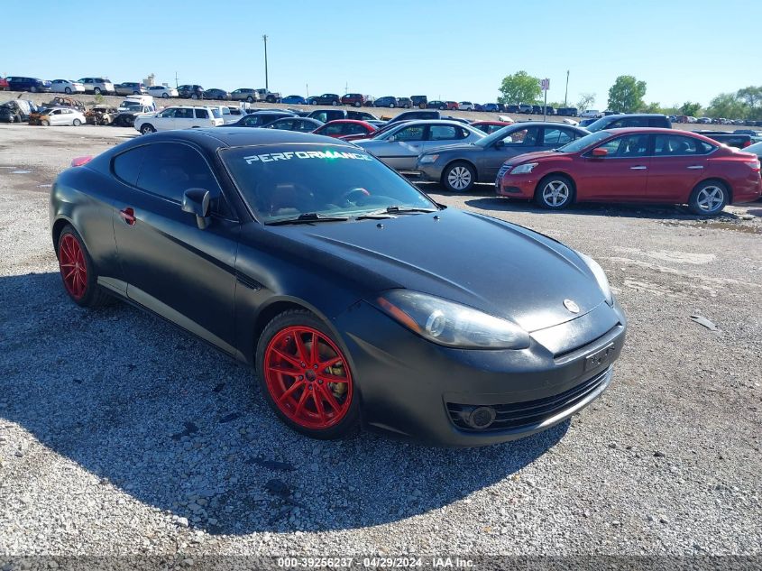 2007 Hyundai Tiburon Gt/Gt Limited/Se VIN: KMHHN66F17U260196 Lot: 39256237