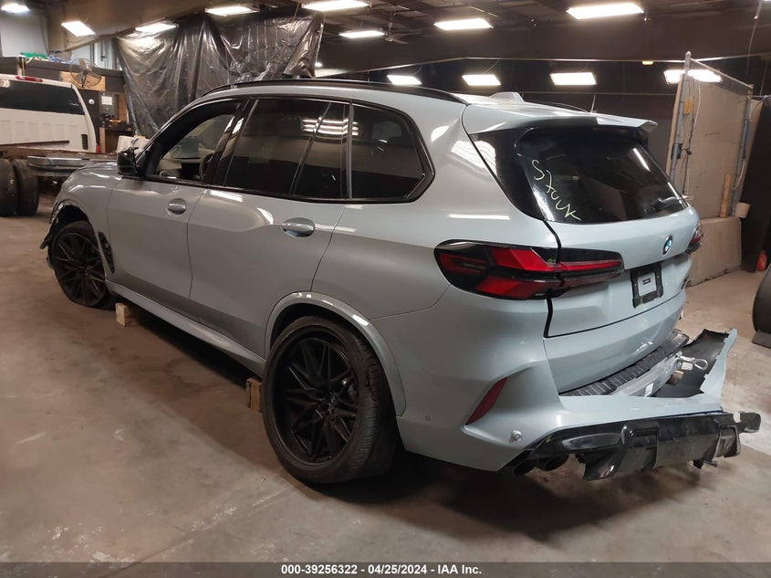 2024 BMW X5 M VIN: 5YM13ET08R9W02634 Lot: 39256322