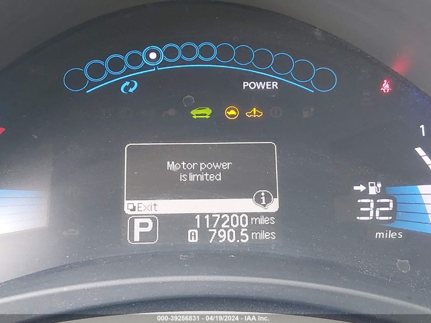 2012 Nissan Leaf Sl VIN: JN1AZ0CP2CT023322 Lot: 39256831