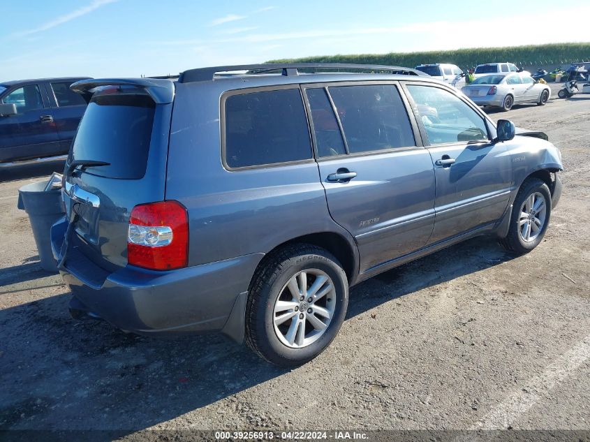 2006 Toyota Highlander Hybrid Limited V6 VIN: JTEEW21AX60029114 Lot: 39256913