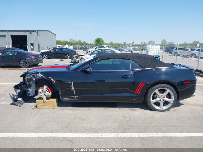 2013 Chevrolet Camaro 2Lt VIN: 2G1FC3D35D9126205 Lot: 39257095