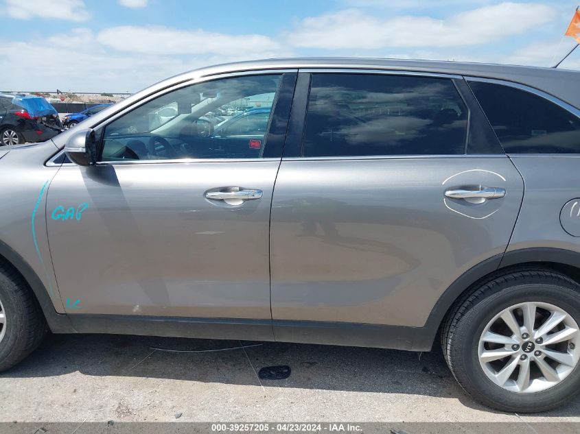 2019 Kia Sorento 3.3L Lx VIN: 5XYPG4A57KG487013 Lot: 39257205