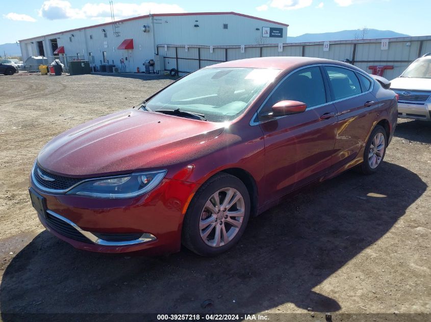 2015 Chrysler 200 Limited VIN: 1C3CCCAB9FN580760 Lot: 39257218