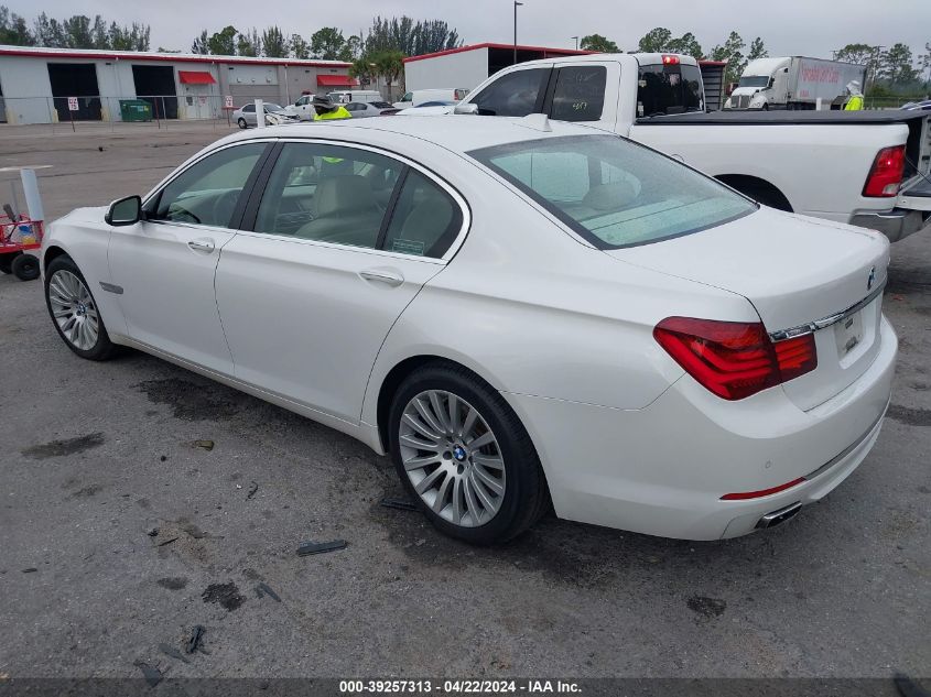 2013 BMW 750Li VIN: WBAYE8C51DDE22304 Lot: 39257313