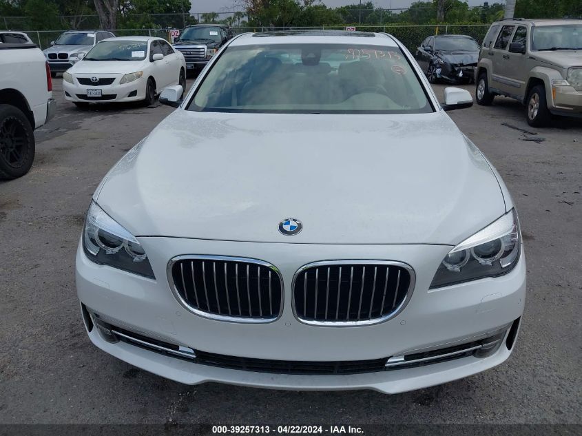 2013 BMW 750Li VIN: WBAYE8C51DDE22304 Lot: 39257313