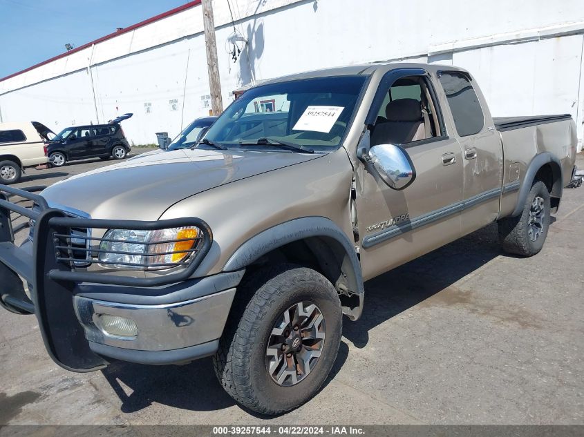 2002 Toyota Tundra Sr5 V8 VIN: 5TBBT44162S292269 Lot: 39257544