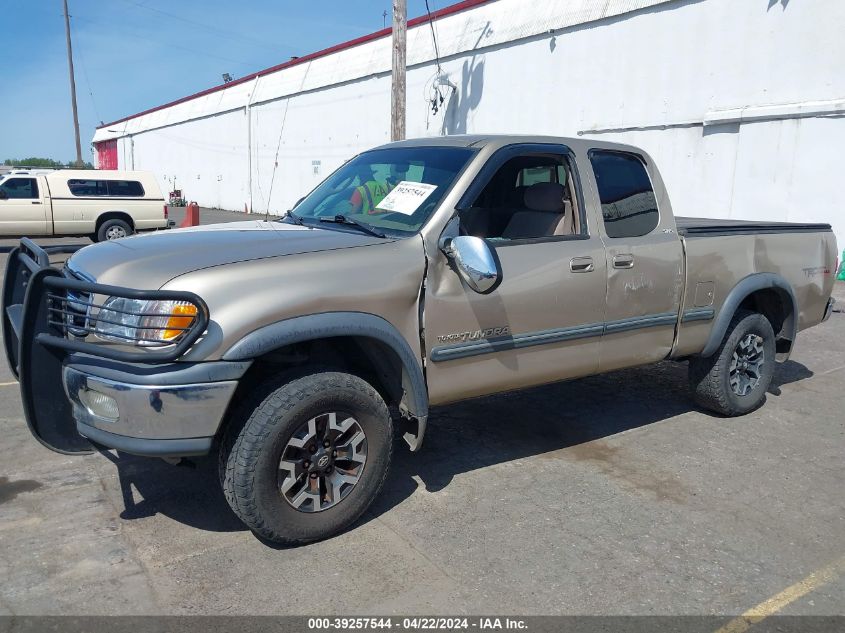 2002 Toyota Tundra Sr5 V8 VIN: 5TBBT44162S292269 Lot: 39257544