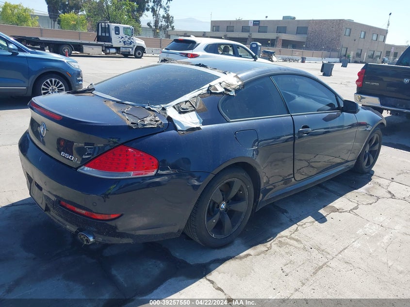 2008 BMW 650I VIN: WBAEA53508CV90506 Lot: 39257550