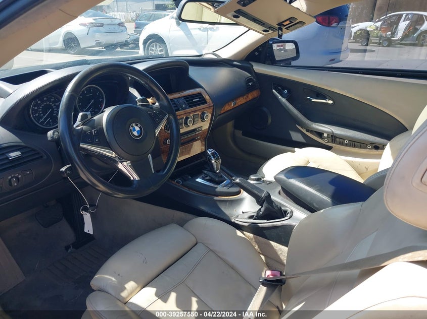 2008 BMW 650I VIN: WBAEA53508CV90506 Lot: 39257550