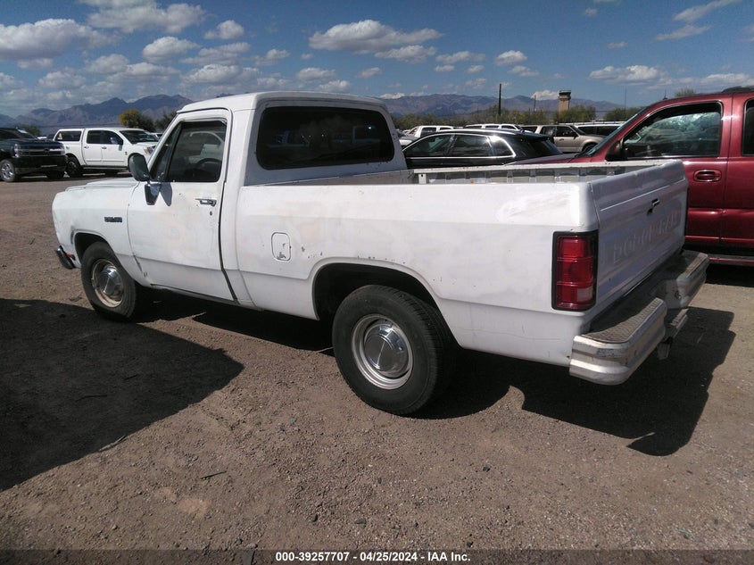 1991 Dodge D-Series D150 VIN: 1B7GE16X8MS297586 Lot: 39257707