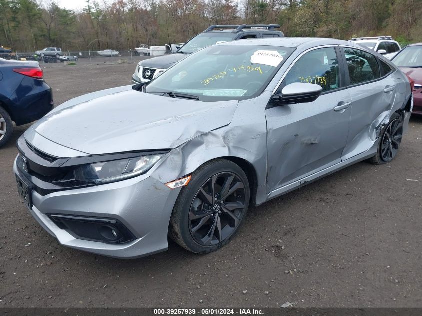 2HGFC2F86KH596807 2019 HONDA CIVIC - Image 2