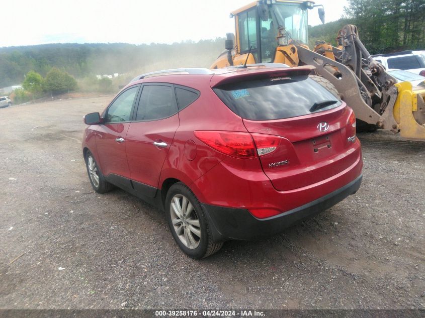 2013 Hyundai Tucson Limited VIN: KM8JU3AC3DU699198 Lot: 39258176