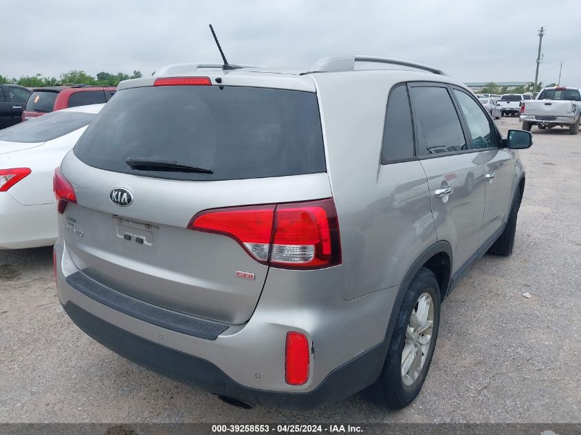 2015 Kia Sorento Lx VIN: 5XYKT3A65FG566761 Lot: 39258553