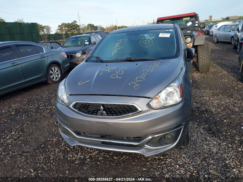 2017 Mitsubishi Mirage Es VIN: ML32A3HJ3HH006802 Lot: 39258627