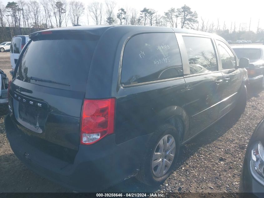 2014 Dodge Grand Caravan Se VIN: 2C4RDGBG6ER405792 Lot: 39235856