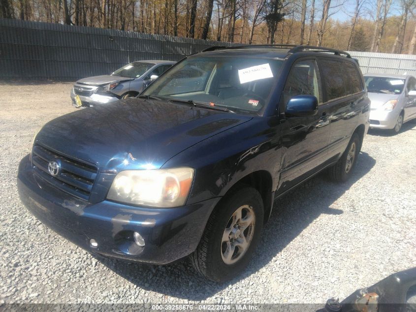 2007 Toyota Highlander VIN: JTEHD21A270048535 Lot: 39258676
