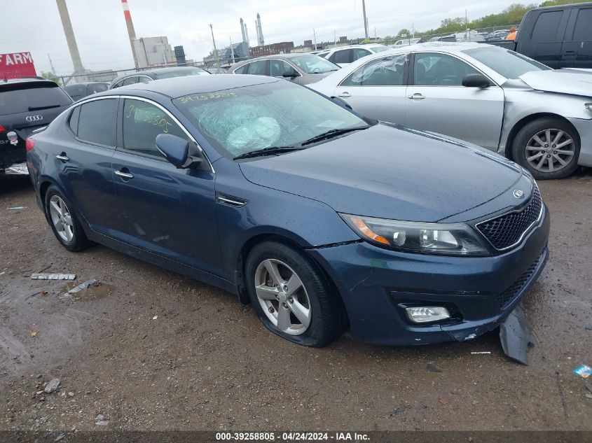 2015 Kia Optima Lx VIN: 5XXGM4A74FG362667 Lot: 39258805