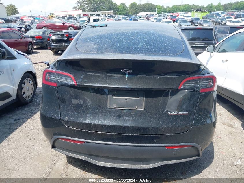 2022 Tesla Model Y Performance Dual Motor All-Wheel Drive VIN: 7SAYGDEF1NF531416 Lot: 39258839