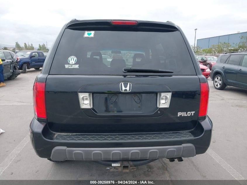 2005 Honda Pilot Ex-L VIN: 2HKYF18695H565308 Lot: 39258976