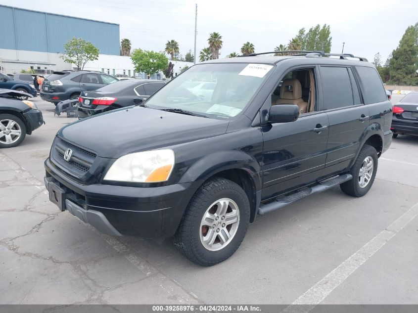 2005 Honda Pilot Ex-L VIN: 2HKYF18695H565308 Lot: 39258976