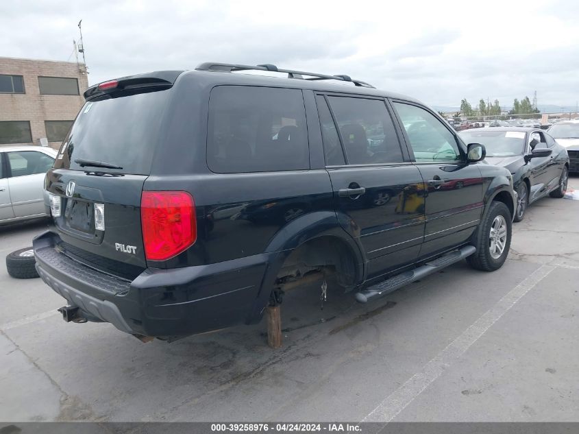 2005 Honda Pilot Ex-L VIN: 2HKYF18695H565308 Lot: 39258976