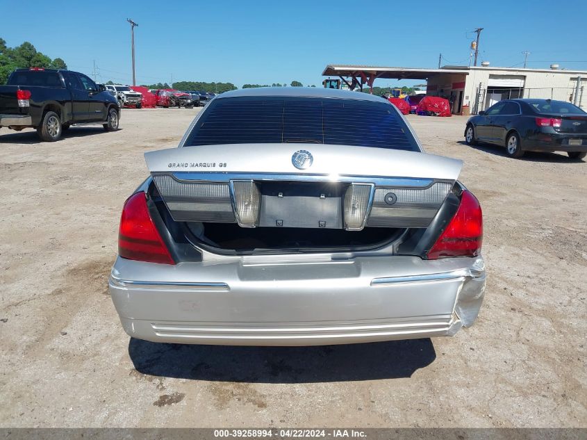 2008 Mercury Grand Marquis Gs VIN: 2MEFM74V18X611003 Lot: 39258994