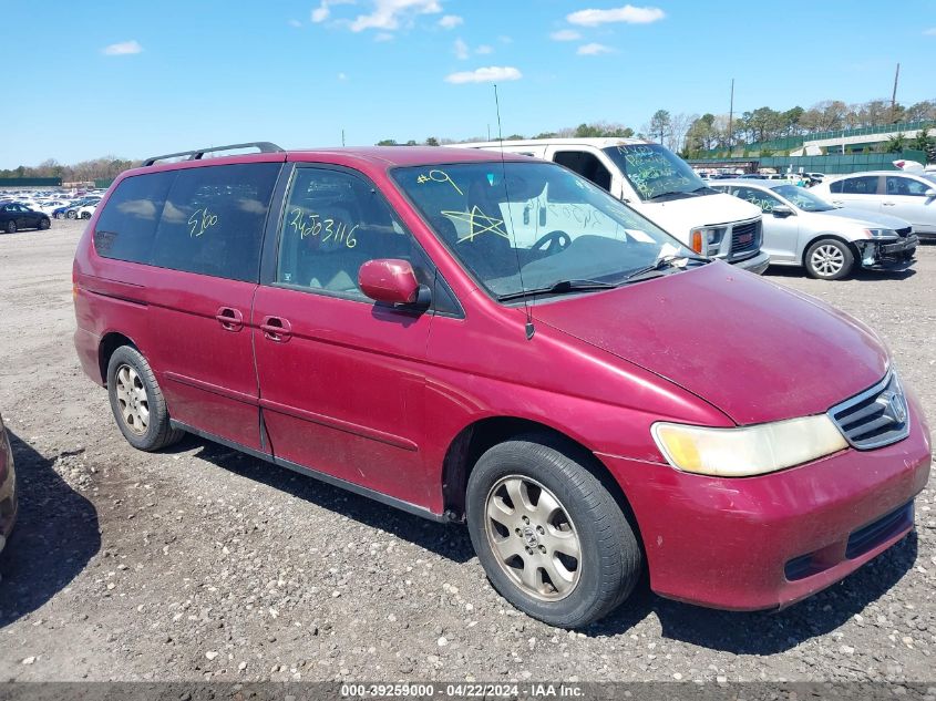 2002 Honda Odyssey Ex VIN: 5FNRL186X2B030611 Lot: 39259000