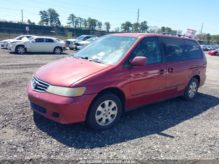 2002 Honda Odyssey Ex VIN: 5FNRL186X2B030611 Lot: 39259000