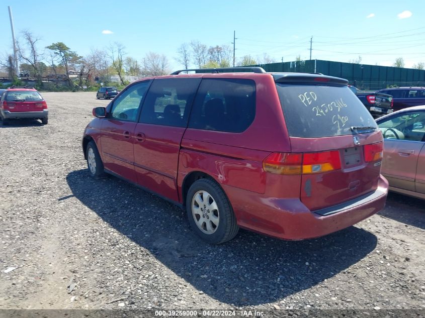 2002 Honda Odyssey Ex VIN: 5FNRL186X2B030611 Lot: 39259000