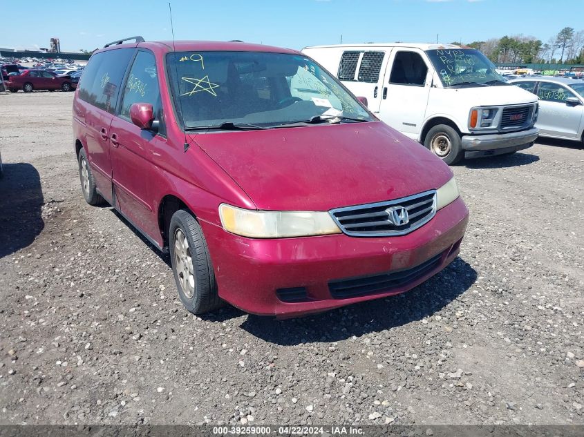 2002 Honda Odyssey Ex VIN: 5FNRL186X2B030611 Lot: 39259000