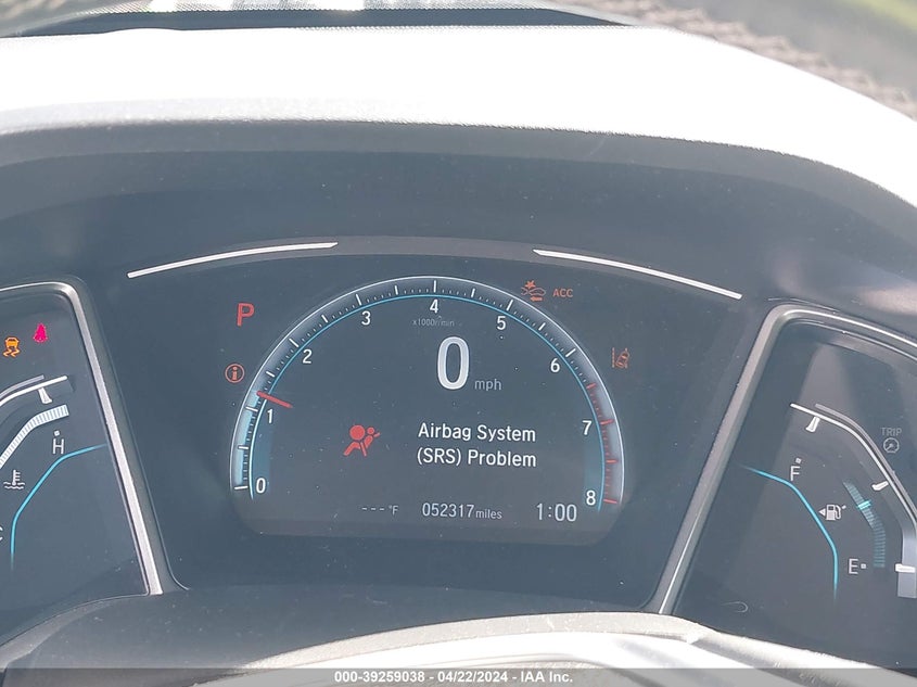 2019 HONDA CIVIC TOURING - 19XFC1F96KE009664