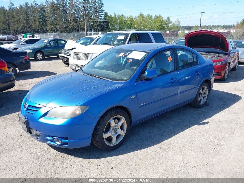 2004 Mazda Mazda3 S VIN: JM1BK323541213523 Lot: 39259136