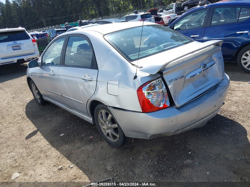 2006 Kia Spectra Ex/Lx/Sx VIN: KNAFE121165323294 Lot: 39259315