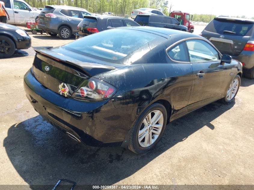 2008 Hyundai Tiburon Gs VIN: KMHHM66D18U292035 Lot: 39259387