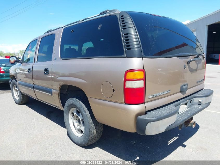 2001 Chevrolet Suburban 1500 Ls VIN: 3GNEC16TX1G108893 Lot: 39259522