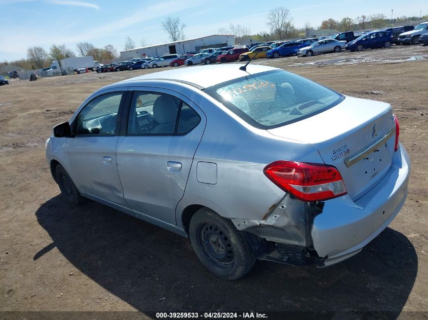 2019 Mitsubishi Mirage G4 Es VIN: ML32F3FJ2KHF17125 Lot: 46728514