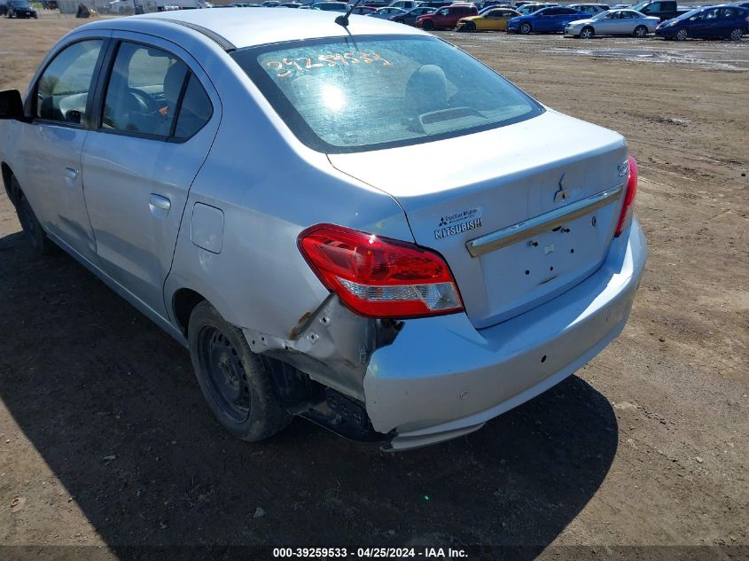 2019 Mitsubishi Mirage G4 Es VIN: ML32F3FJ2KHF17125 Lot: 46728514