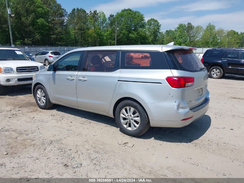 2015 Kia Sedona L VIN: KNDMA5C12F6035600 Lot: 49052374