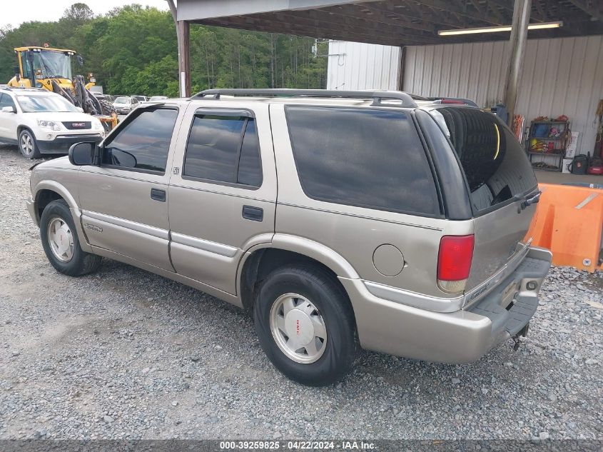 2000 GMC Jimmy Sle VIN: 1GKCS13W1Y2264295 Lot: 39243320